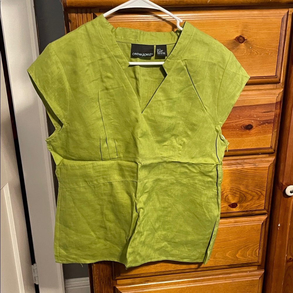 Cynthia Rowley Vibrant Green Blouse